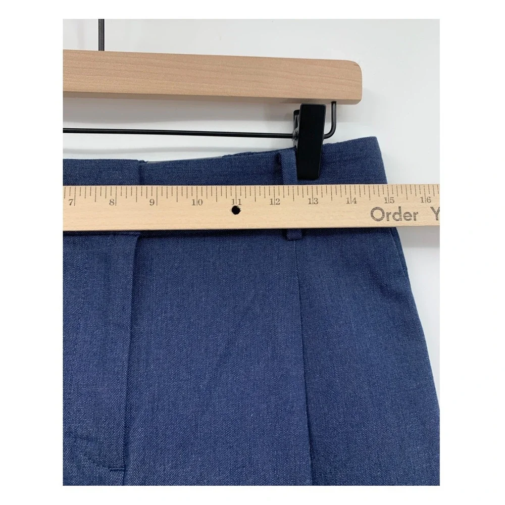 Talbots Pants Womens 4 Blue Bristol High Waist Straight Leg Ankle NEW